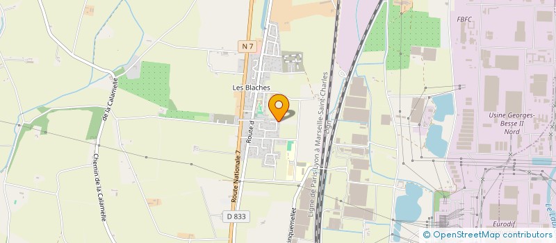 localisation de l'entreprise MONSIEUR NORBERT ZEMMAM  PIERRELATTE