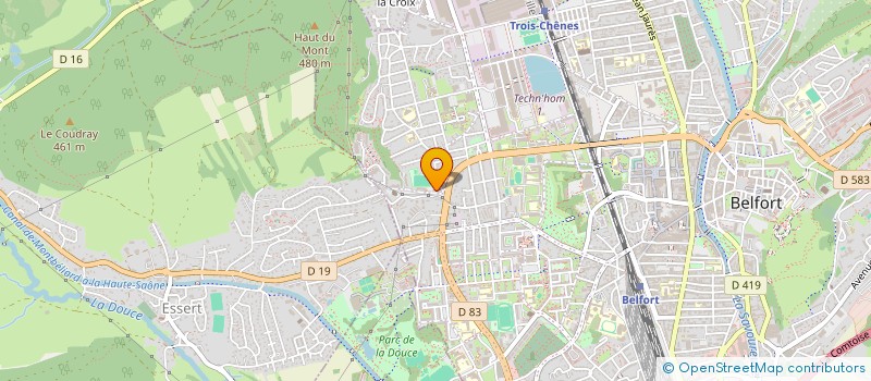 localisation de l'entreprise MONSIEUR NORBU TENZIN DRONGDEP  BELFORT