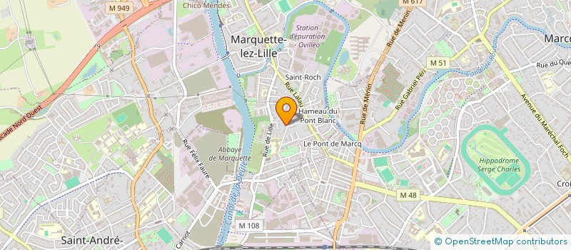 localisation de l'entreprise MONSIEUR NORDIN MIMOUNI à MARQUETTE-LEZ-LILLE