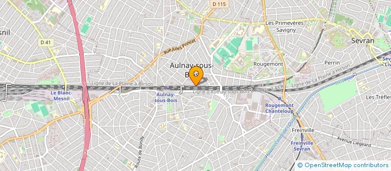localisation de l'entreprise MONSIEUR NORDIN NECER à AULNAY SOUS BOIS
