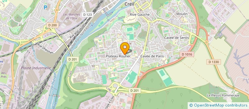 localisation de l'entreprise MONSIEUR NORDINE AISSAOUI  CREIL