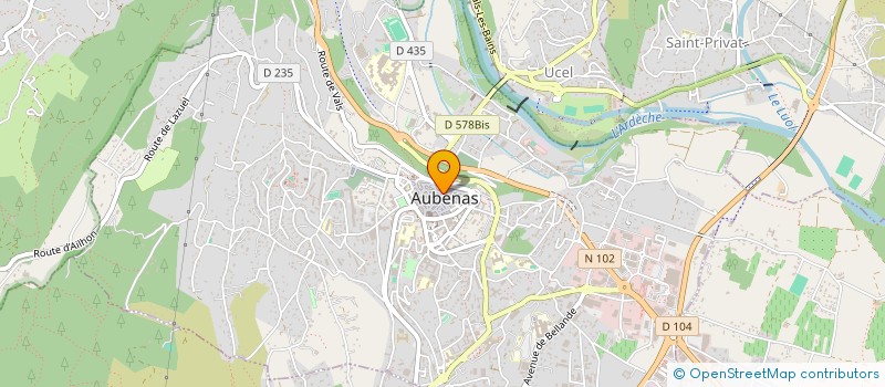 localisation de l'entreprise MONSIEUR NORDINE AISSI à AUBENAS
