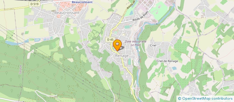 localisation de l'entreprise MONSIEUR NORDINE AIT-OUARET  RENAGE