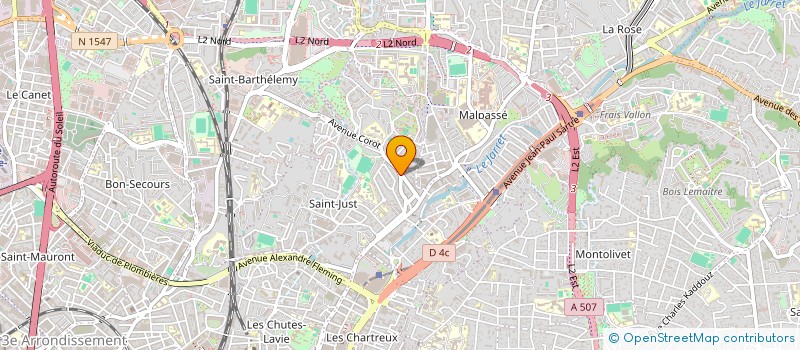 localisation de l'entreprise MONSIEUR NORDINE ALLEL à MARSEILLE
