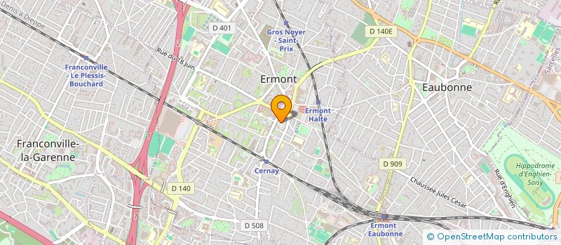 localisation de l'entreprise MONSIEUR NORDINE ARROUNI  JOUY-SOUS-THELLE