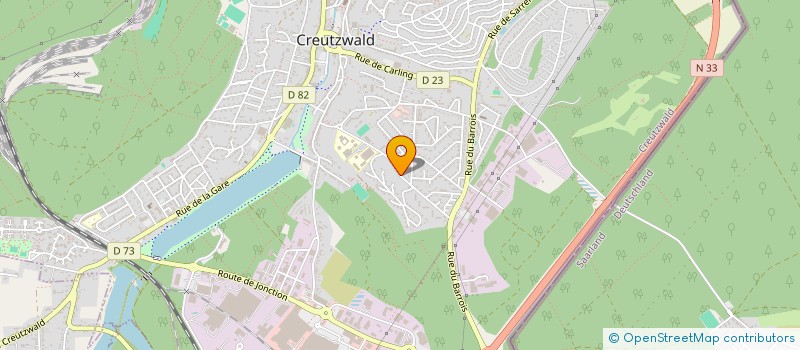 localisation de l'entreprise MONSIEUR NORDINE BOUDJELIDA  CREUTZWALD