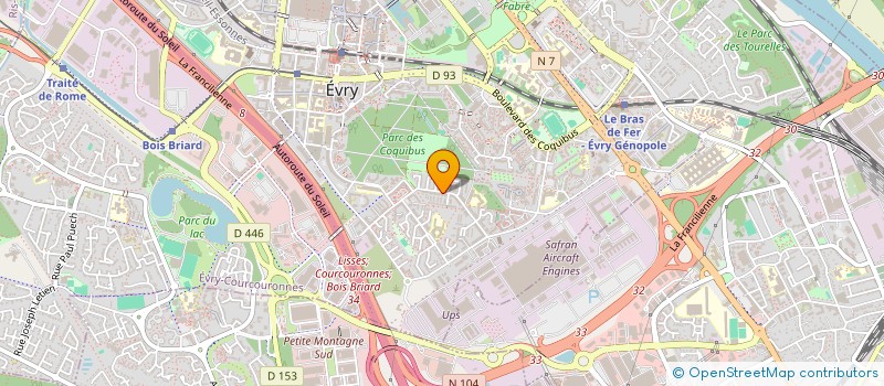 localisation de l'entreprise MONSIEUR NORDINE BOUJIDA à EVRY-COURCOURONNES