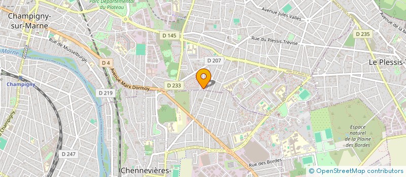 localisation de l'entreprise MONSIEUR NORDINE BOUSLAH à CHAMPIGNY-SUR-MARNE