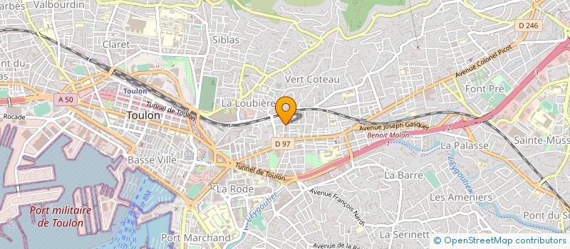 localisation de l'entreprise MONSIEUR NORDINE CHAGUEH  TOULON