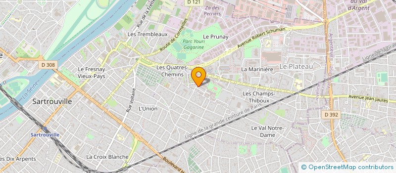 localisation de l'entreprise MONSIEUR NORDINE CHETTOUH  SARTROUVILLE