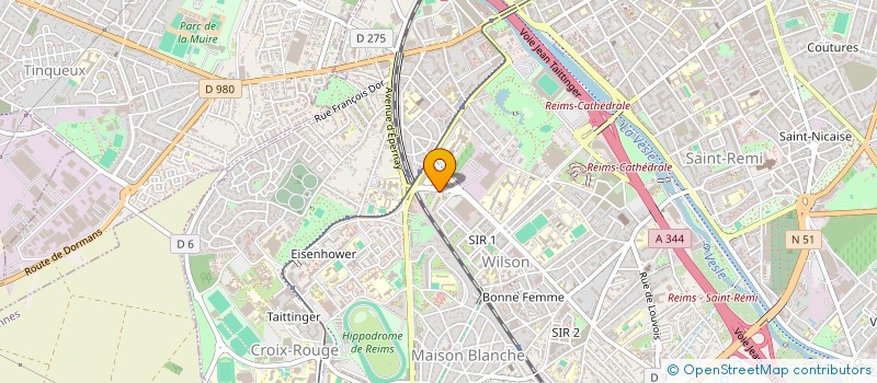 localisation de l'entreprise MONSIEUR NORDINE DJELIL  REIMS