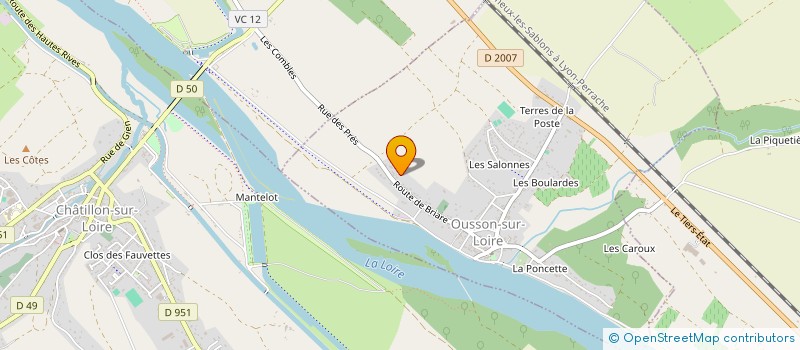 localisation de l'entreprise MONSIEUR NORDINE DUDDUH  OUSSON-SUR-LOIRE