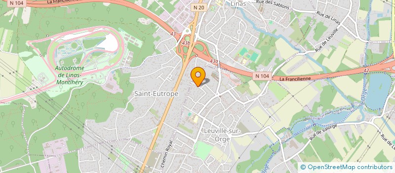 localisation de l'entreprise MONSIEUR NORDINE DZIRI  LEUVILLE-SUR-ORGE