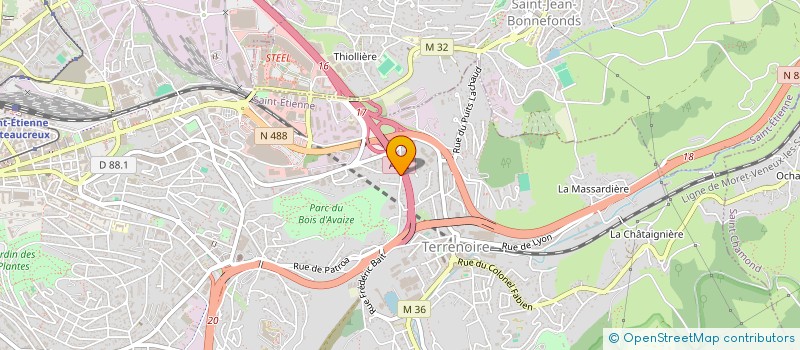 localisation de l'entreprise MONSIEUR NORDINE EL HADAK à LA TALAUDIERE