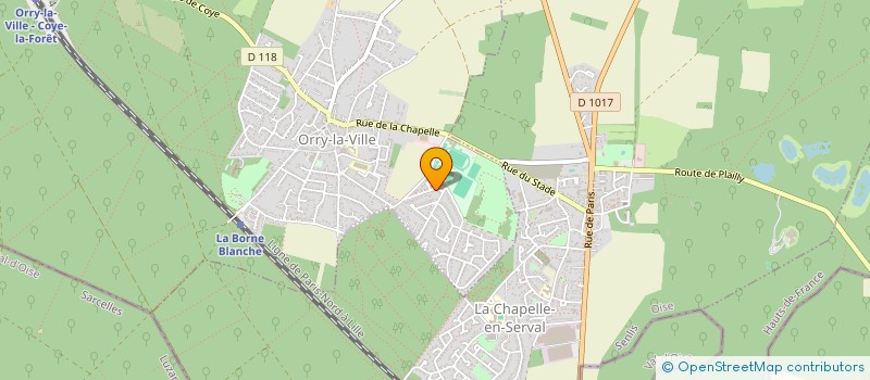 localisation de l'entreprise MONSIEUR NORDINE GERARD ZAIDI  ORRY-LA-VILLE