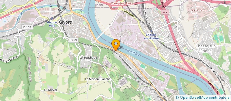 localisation de l'entreprise MONSIEUR NORDINE KHANTAR  GIVORS