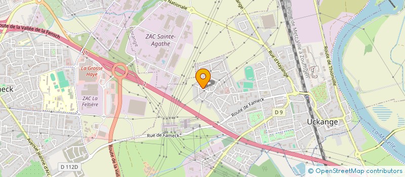 localisation de l'entreprise MONSIEUR NORDINE KHATTOU  UCKANGE