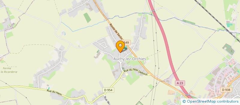 localisation de l'entreprise MONSIEUR NORDINE MOHDEL  AUCHY-LEZ-ORCHIES