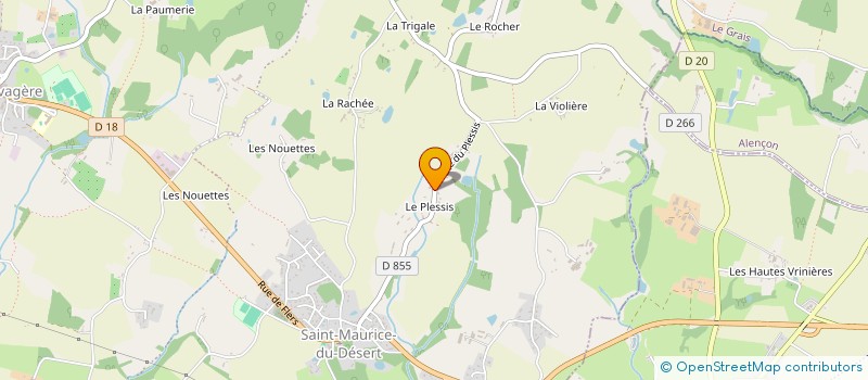 localisation de l'entreprise MONSIEUR NORDINE OUBAITA à LES MONTS-D'ANDAINE