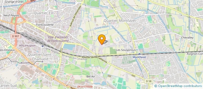 localisation de l'entreprise MONSIEUR NORDINE OUCHEN  AVIGNON