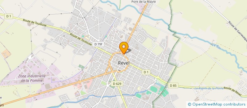 localisation de l'entreprise MONSIEUR NORDINE RAPIN  REVEL