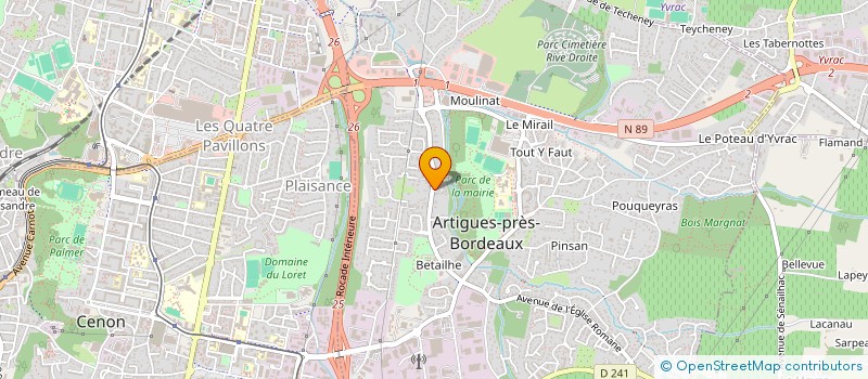 localisation de l'entreprise MONSIEUR NORDINE SABRI  ARTIGUES-PRES-BORDEAUX