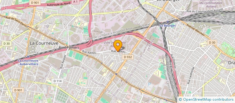 localisation de l'entreprise MONSIEUR NORDINE SI DJILLANI à LA COURNEUVE