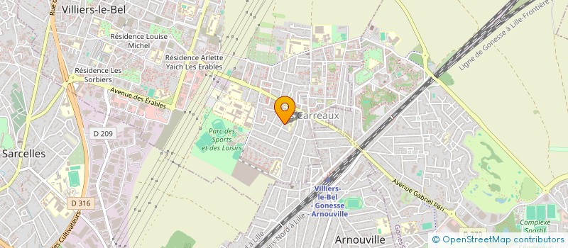 localisation de l'entreprise MONSIEUR NORDINE TILIKETE  VILLIERS-LE-BEL