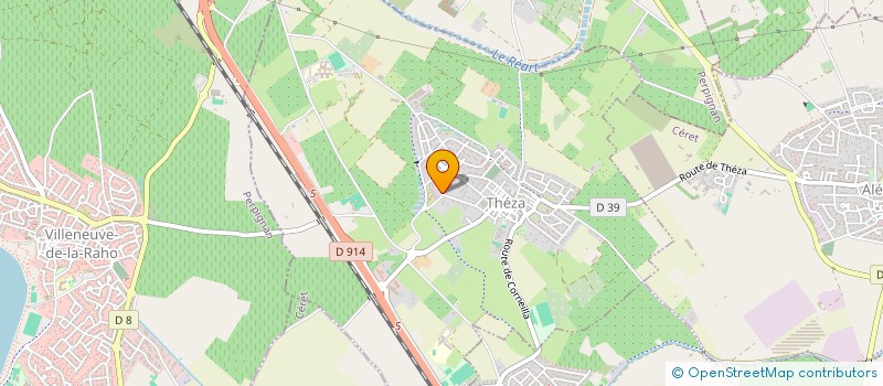 localisation de l'entreprise MONSIEUR NOREDINE ATHMANE  THEZA