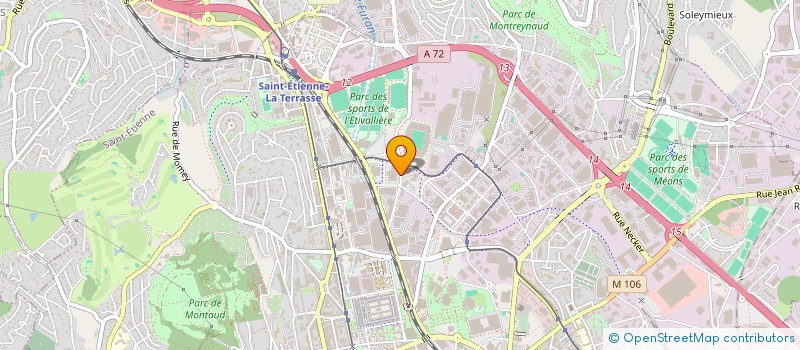 localisation de l'entreprise MONSIEUR NORI BERRAMDANE  SAINT-ETIENNE