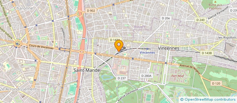 localisation de l'entreprise MONSIEUR NORIHITO MAEZAKI à VINCENNES
