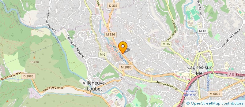 localisation de l'entreprise MONSIEUR NORMAN BALDINI à CAGNES-SUR-MER