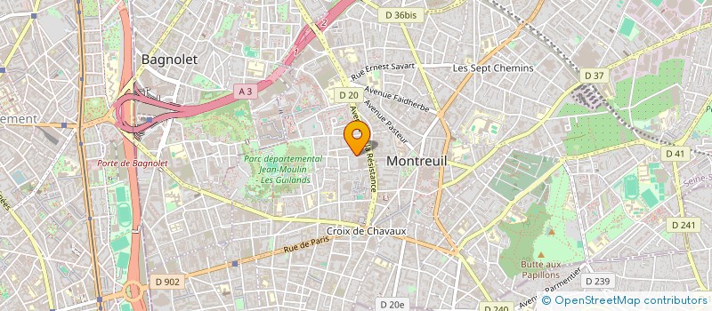 localisation de l'entreprise MONSIEUR NORMAN BOUZIDI à MONTREUIL