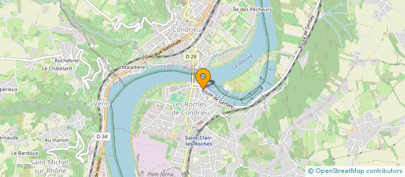 localisation de l'entreprise MONSIEUR NORMAN ESTRE  LES ROCHES-DE-CONDRIEU