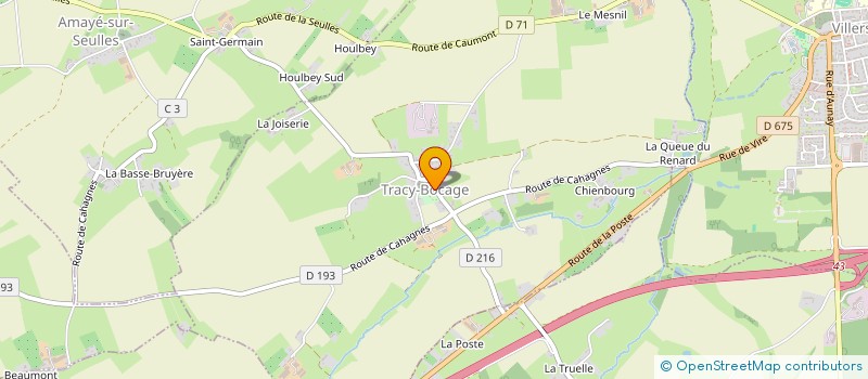 localisation de l'entreprise MONSIEUR NORMAN LE MOAL  TRACY-BOCAGE