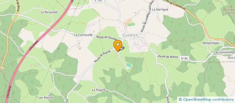 localisation de l'entreprise MONSIEUR NORMAN ROBERVAL  CUZANCE