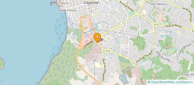 localisation de l'entreprise MONSIEUR NORMAND LAMES  CAYENNE