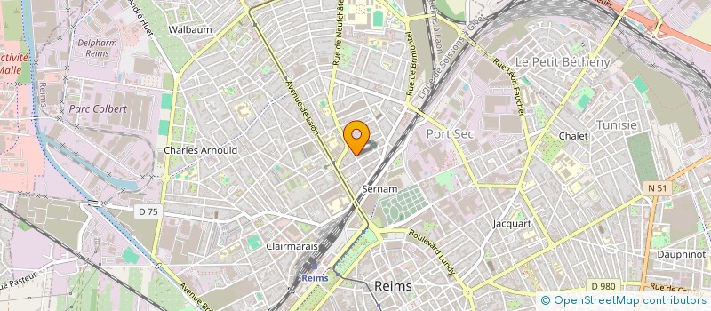 localisation de l'entreprise MONSIEUR NORMANN BOBIN à REIMS