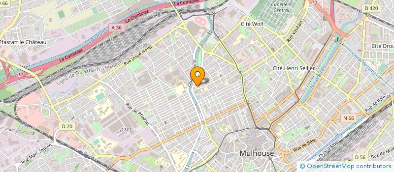 localisation de l'entreprise MONSIEUR NORREDINE MOKHBI à MULHOUSE