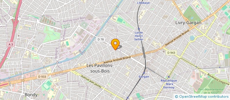 localisation de l'entreprise MONSIEUR NORRIS MAHESWARAN  LES PAVILLONS-SOUS-BOIS