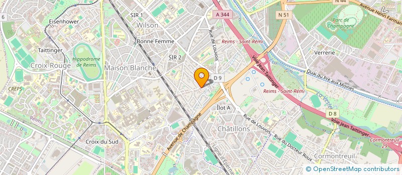 localisation de l'entreprise MONSIEUR NOUAMANE EL METTAIY  REIMS