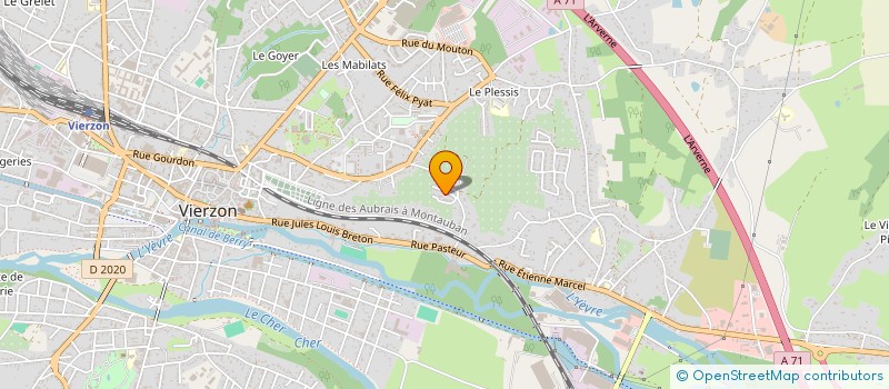 localisation de l'entreprise MONSIEUR NOUBAIR AMZIL  VIERZON