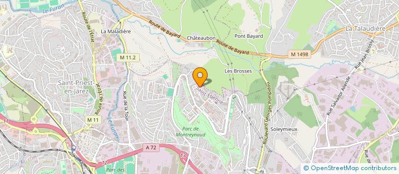 localisation de l'entreprise MONSIEUR NOUFEL MAROUF  SAINT-ETIENNE