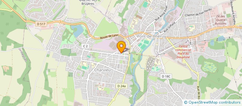 localisation de l'entreprise MONSIEUR NOUH BENSEIDI  CHARVIEU-CHAVAGNEUX