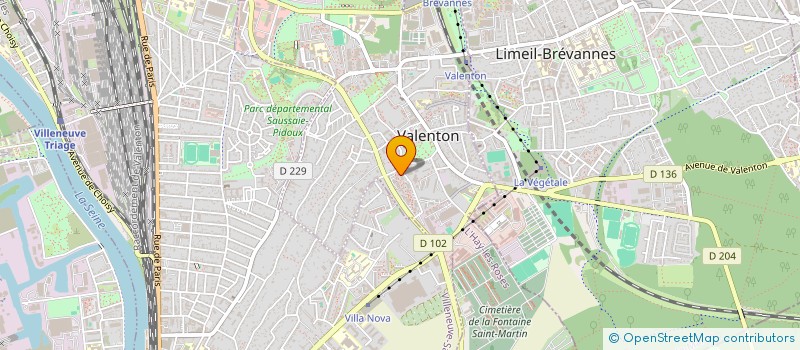 localisation de l'entreprise MONSIEUR NOUHOUM MAIGA  VALENTON