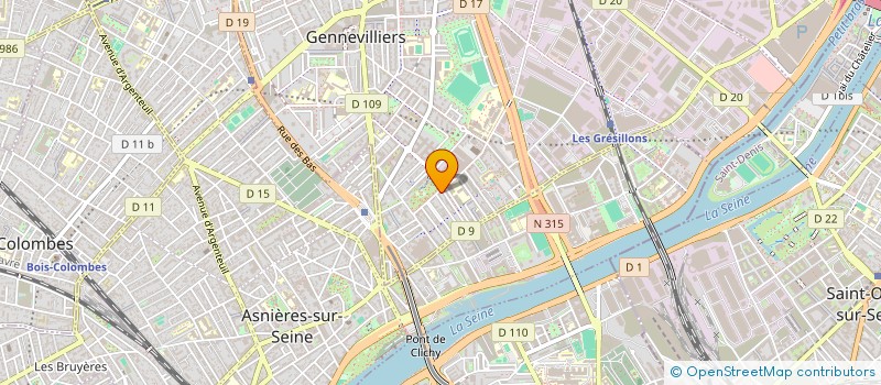 localisation de l'entreprise MONSIEUR NOUHOUM SACKO à GENNEVILLIERS