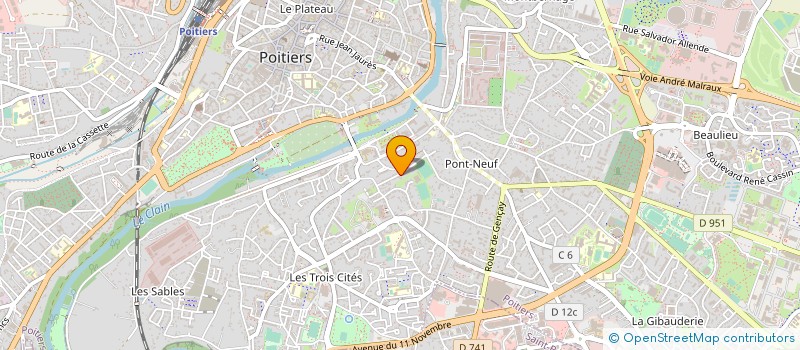 localisation de l'entreprise MONSIEUR NOUNA DEMBELE  POITIERS