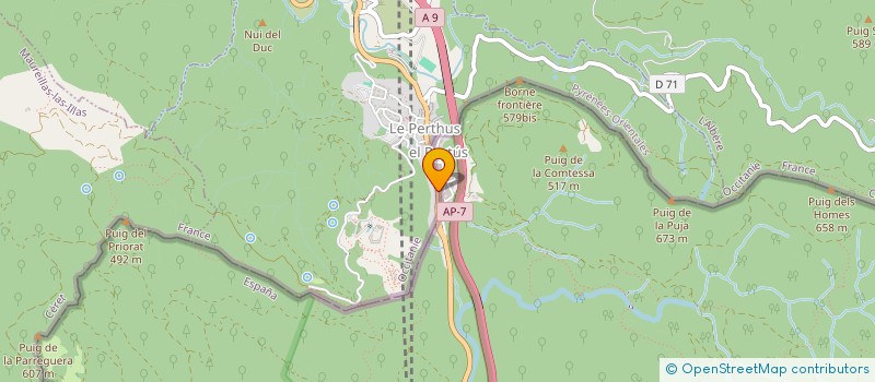 localisation de l'entreprise MONSIEUR NOUR DDINE MAAROF  LE PERTHUS