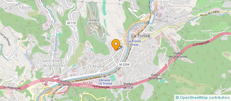 localisation de l'entreprise MONSIEUR NOUR EDDINE BAHJAOUI  NICE