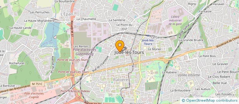 localisation de l'entreprise MONSIEUR NOUR-EDDINE FALKOU  JOUE-LES-TOURS